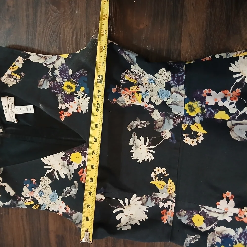 ERDEM Black Floral Midi Dress - Picture 7 of 7